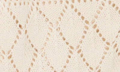 Chelsea And Theodore Pointelle Stitch Cardigan