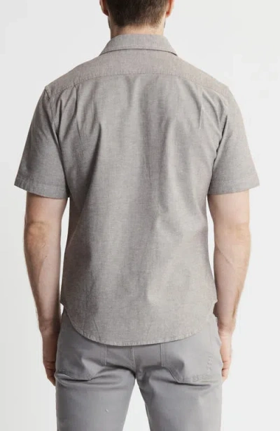 Jachs Classic Oxford Short Sleeve Button-up Shirt