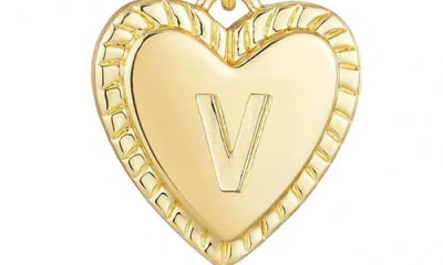 Adornia Initial Heart Toggle Necklace
