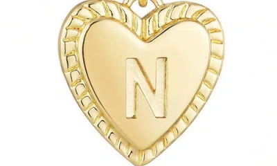 Adornia Initial Heart Toggle Necklace