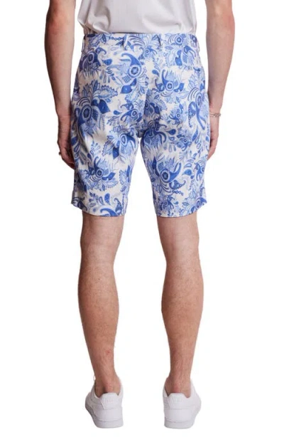 Paisley & Gray Felix Slim Fit Shorts In Blue