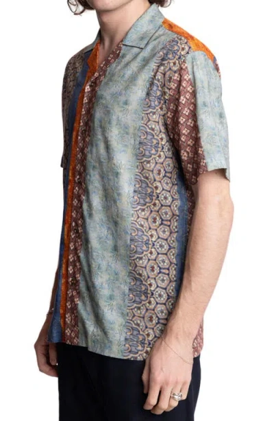 Paisley & Gray Abstract Print Camp Shirt