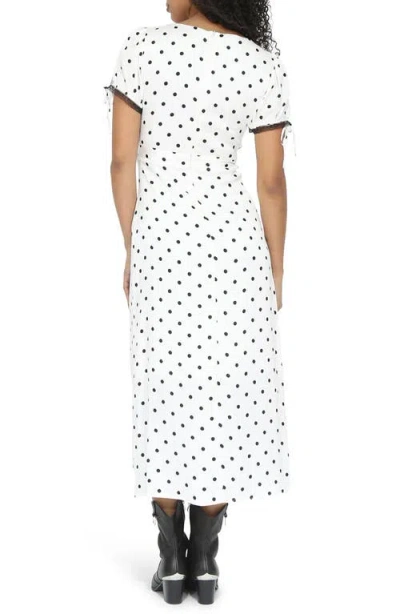 Belle & Bloom You And I Polka Dot Midi Dress