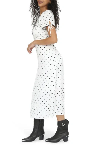 Belle & Bloom You And I Polka Dot Midi Dress