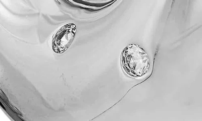 Savvy Cie Jewels Studded Puffy Door Knocker Stud Earrings