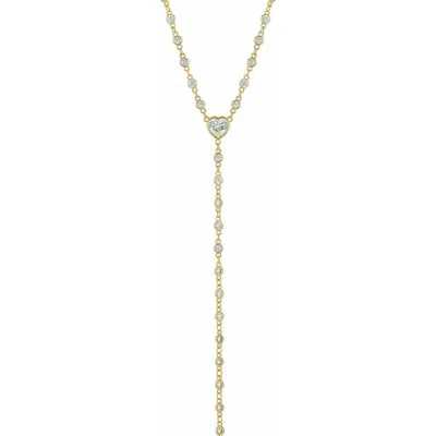 Savvy Cie Jewels By The Yard Cubic Zirconia Y-necklace