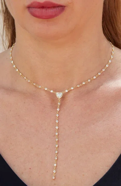 Savvy Cie Jewels By The Yard Cubic Zirconia Y-necklace