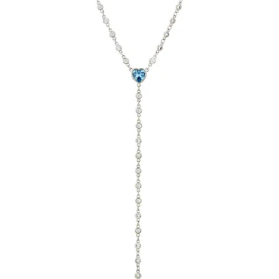 Savvy Cie Jewels By The Yard Cubic Zirconia Y-necklace
