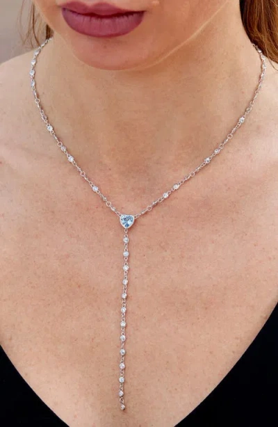 Savvy Cie Jewels By The Yard Cubic Zirconia Y-necklace