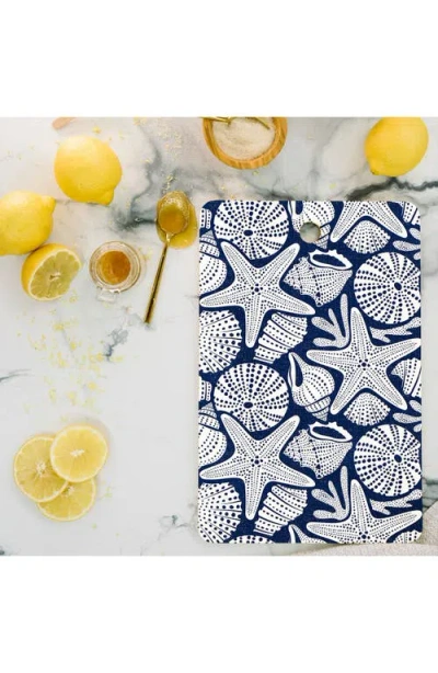 Deny Designs Ocean Floor Shell Print Cutting Board