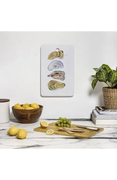 Deny Designs Watercolor Oysters Wood Cutting Board