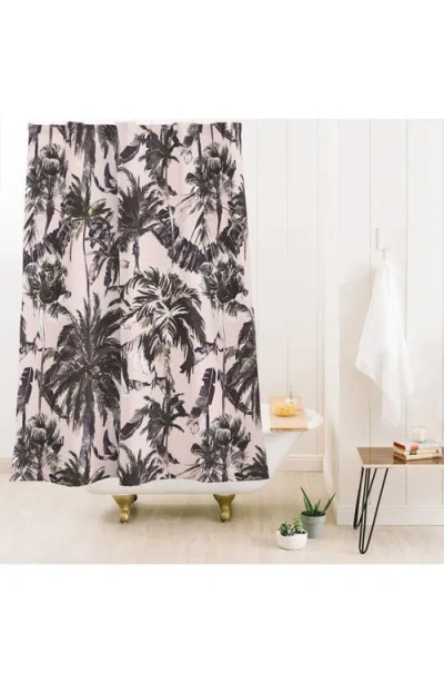 Deny Designs Tropical Palm Tree Print Shower Curtain