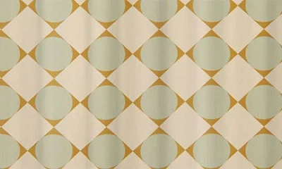 Deny Designs Retro Geometric Print Shower Curtain