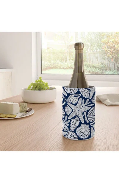 Deny Designs Ocean Floor Seashell Print Stainless Steel Wine Chiller