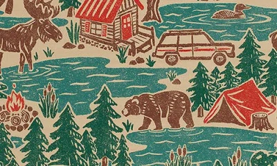 Deny Designs North Country Summer Print Cutting Board