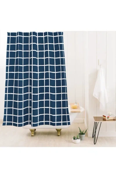 Shop Deny Designs Grid Pattern Shower Curtain