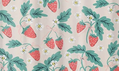 Deny Designs Strawberry & Flower Print Shower Curtain