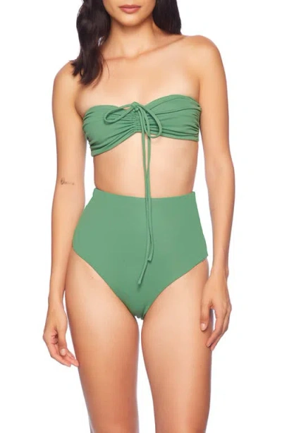 Susana Monaco Drawstring Bandeau Bikini Top