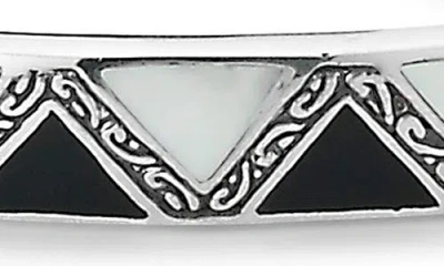 Samuel B. Black & White Mother-of-pearl Cuff Bracelet