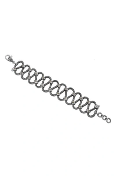Samuel B. Tulang Naga Two-tone Woven Chain Bracelet In Metallic