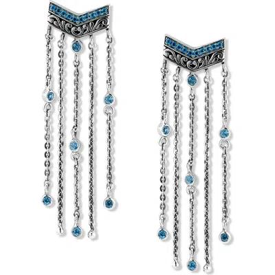 Samuel B. Silver 0.76 Ct. Tw. Blue Topaz Drop Earrings