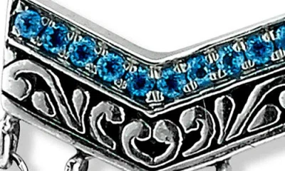Samuel B. Silver 0.76 Ct. Tw. Blue Topaz Drop Earrings
