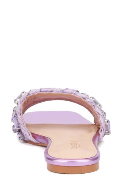 Torgeis Miya Crystal Embellished Slide Sandal
