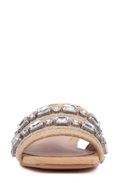 Torgeis Miya Crystal Embellished Slide Sandal