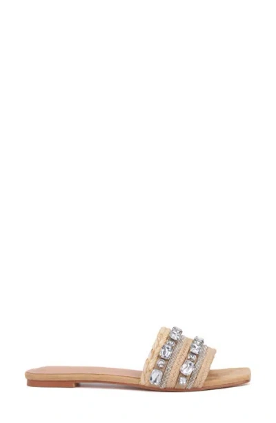 Torgeis Miya Crystal Embellished Slide Sandal