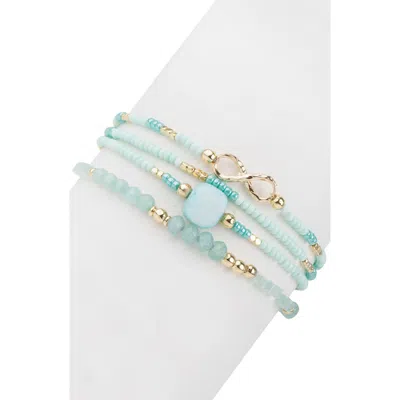 Saachi 4-pack Forever Beaded Bracelets