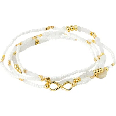 Saachi Skyla Infinity Beaded Bracelet Set