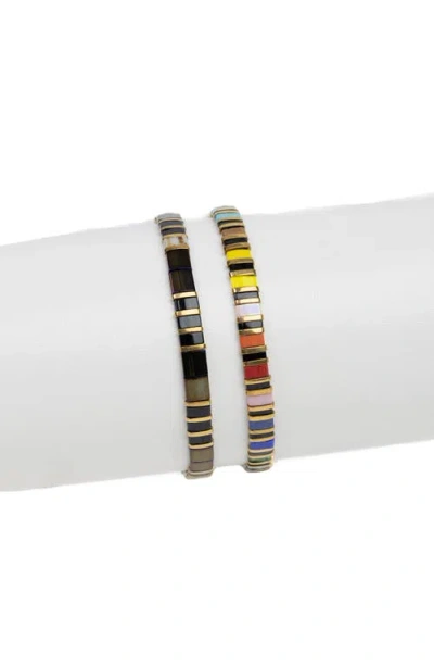 Saachi Rainbow Bead Stretchable Bracelet