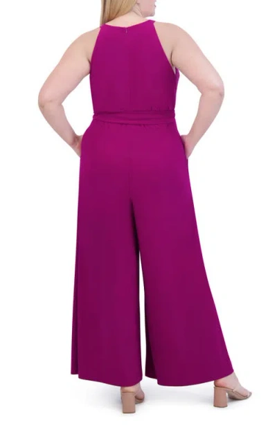 Vince Camuto Halter Neck Sleeveless Jumpsuit