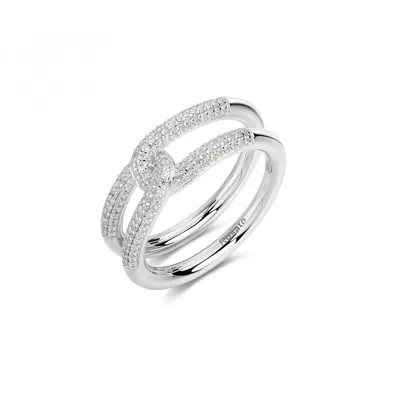 Rosato Silver Ring Woman  White Rzbi83