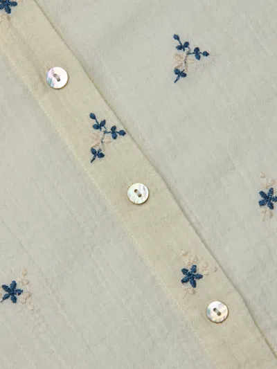 L Agence Laurent Embroidered Blouse