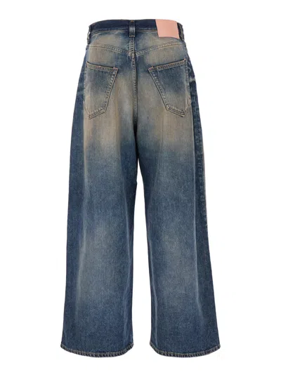 Acne Studios Womens Dark Blue 2023 Wide-leg Denim Jeans
