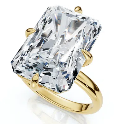 Pompeii3 Certified 11ct Radiant Diamond Solitaire Engagement Ring 14k Gold/pt Lab Grown
