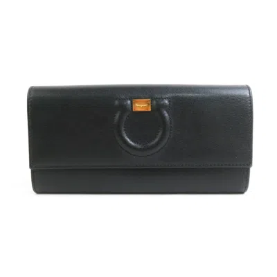 Pre-owned Ferragamo Leather Long Wallet (bi-fold) ()