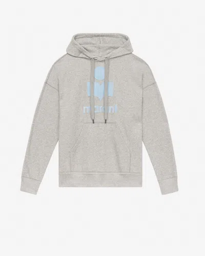 Isabel Marant Marant Relaxed-fit Grey Hoodie With Kangaroo Pocket