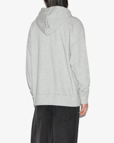 Isabel Marant Marant Relaxed-fit Grey Hoodie With Kangaroo Pocket
