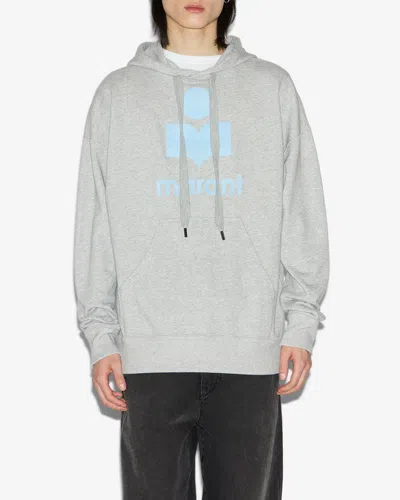 Isabel Marant Marant Relaxed-fit Grey Hoodie With Kangaroo Pocket