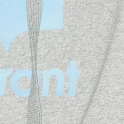 Isabel Marant Marant Relaxed-fit Grey Hoodie With Kangaroo Pocket