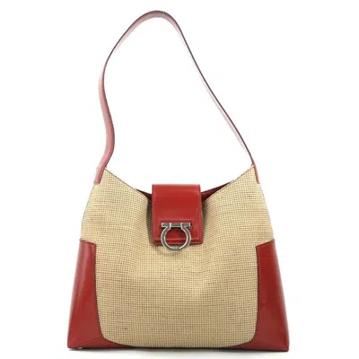 Pre-owned Ferragamo Color Leather Canvas Shoulder Bag ()