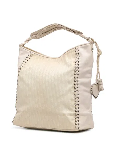 Pre-owned Dior 2007 Issimo Canvas And Leather Ethnic Tote Bag