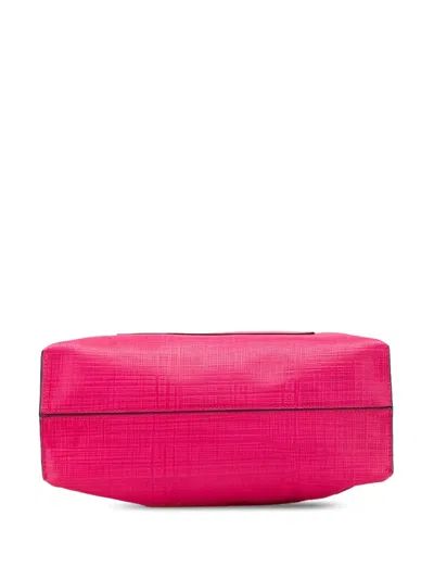 Pre-owned Loewe 2010-2024 Anagram Leather Shopper Tote Bag In Pink