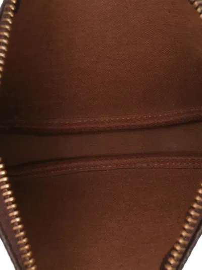 Pre-owned Louis Vuitton 2006 Monogram Mini Pochette Accessoires Handbag In Brown