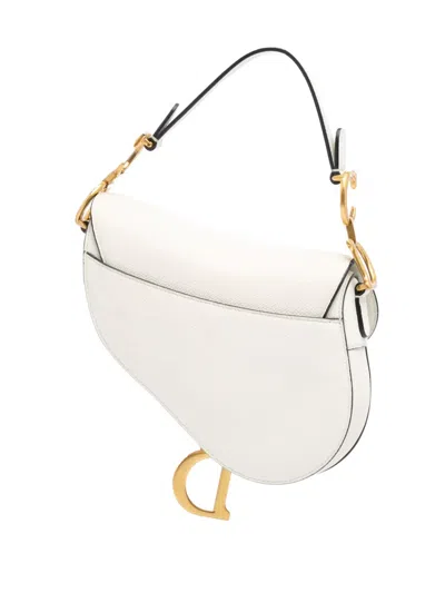 Pre-owned Dior 2020 Mini Grained Calfskin Saddle Bag Satchel