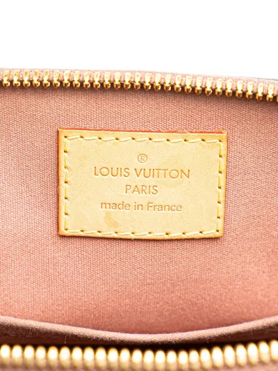 Pre-owned Louis Vuitton 2013 Monogram Vernis Alma Bb Satchel In Brown
