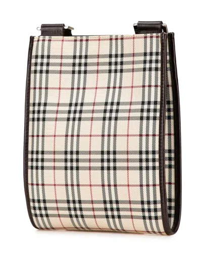 Pre-owned Burberry 2000-2017 House Check Canvas Crossbody Bag