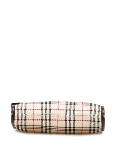 Pre-owned Burberry 2000-2017 House Check Canvas Crossbody Bag